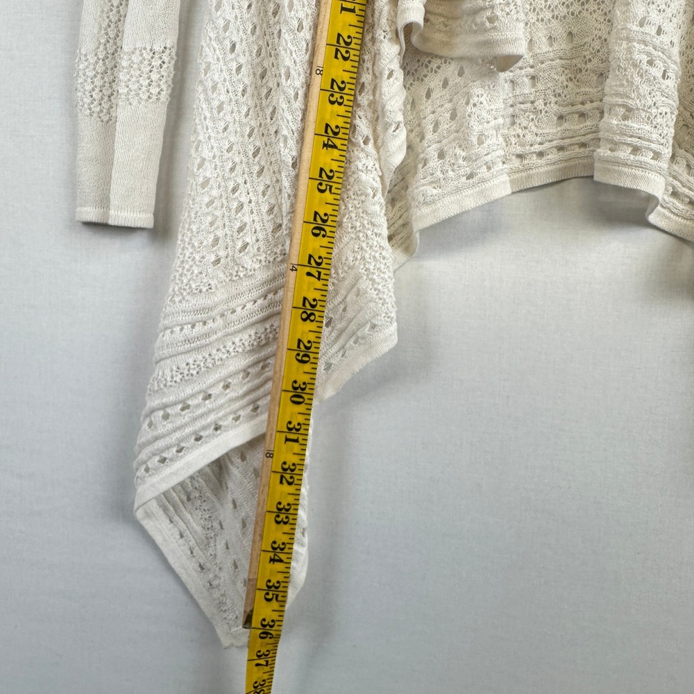 BCBG Max Azria Layla Knit Cardigan Bone Open Front XXS/XS - Picture 8 of 13